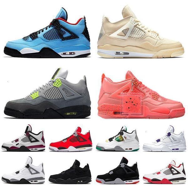 

mens womens sail basketball shoes 4 4s new jumpman sneakers size 13 black cat 2020 fire red bred iv cactus jack women trainers