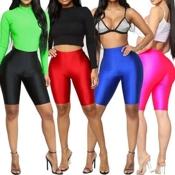

women's leggings women cycling pant dancing gym biker slim active sports solid skinny legging 2021 summer, Black