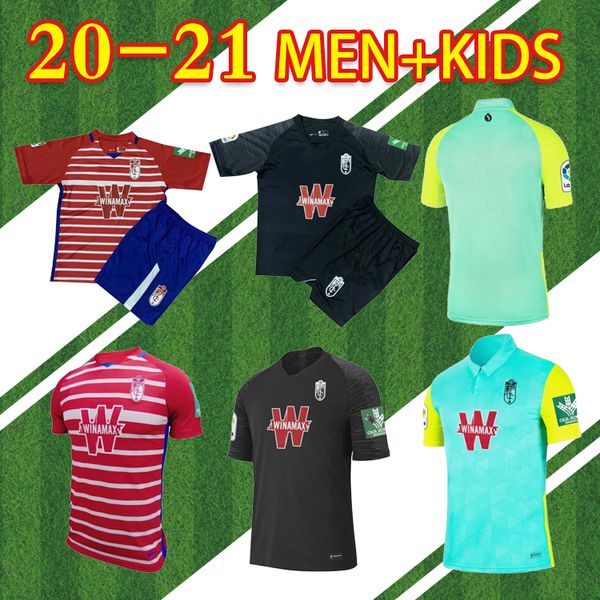 

2020 new granada fans version 19 20 granada club de fútbol jersey #18 joselu #15 pedro #11 machis soldado puertas soccer football shirt, Black;yellow