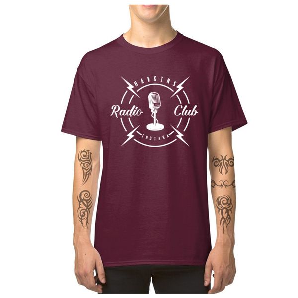 

stranger things short sleeve hawkins radio club punk summer r sport hooded sweatshirt hoodie t shirt