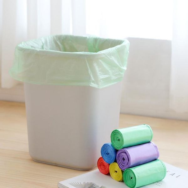 

1 rolls garbage bags single color thick convenient environmental cleaning waste bag plastic trash bags small garbage b bbygqy