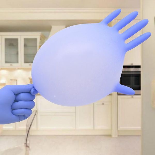 

latex factory disposable gloves super 100 flexible nitrile rubber food industrial size s m l xl