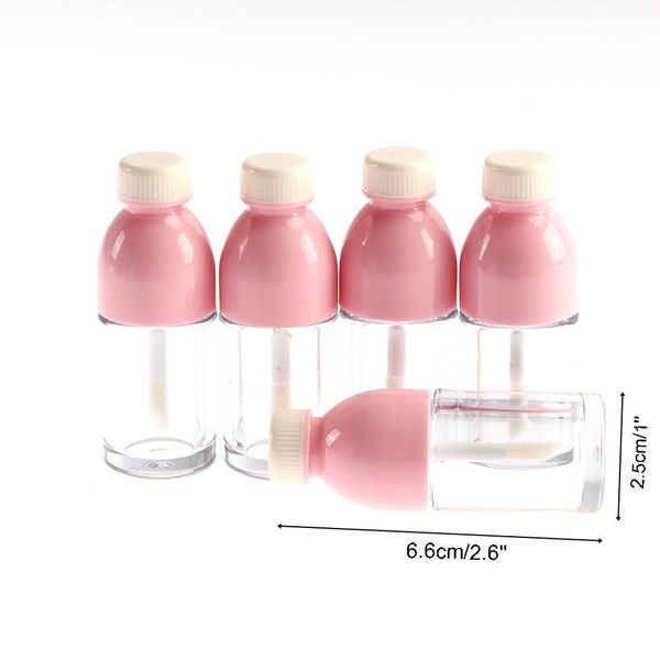 

мини empty lip gloss tube напитки бутылка shaped lip glaze tube контейнеры очистить refillable lip balm бутылки с резиновыми вставками кпт w