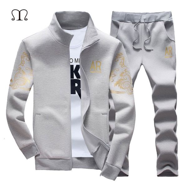 

tracksuit set fitness clothing zipper sportsuits man tracksuits with brand jacket and pants men sweat suits
