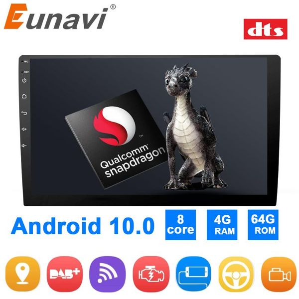 

eunavi 2 din car radio gps multimedia player 4g 64gb hifi dsp dts universal hd screen 2din autoradio stereo video car dvd