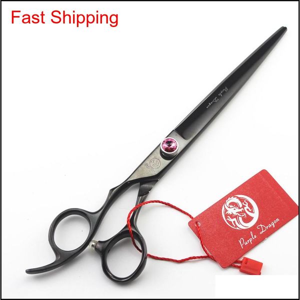 

7.5 inch purple dragon left handed pet grooming scissors dog cat straight scissors puppy haircutting shears cu qylbew ppshop01