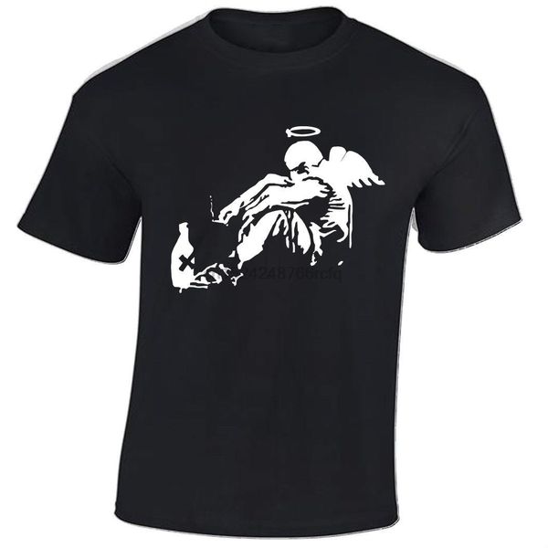 

bansky drunken angel uomo tshirt tumblr street art instagram maglia cool hipster sport hooded sweatshirt hoodie