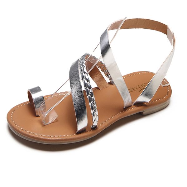 

2021 новые sandlias tanga vero mumler flip plops tecelagem praia plana sapatos roma femininas baixo chinelos sandalias 4tx7, Black