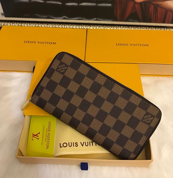 

fashion able zipper designer wallet famous mens wallets leather purse card holder coin purse lv louis vuitton women wallet, Red;black