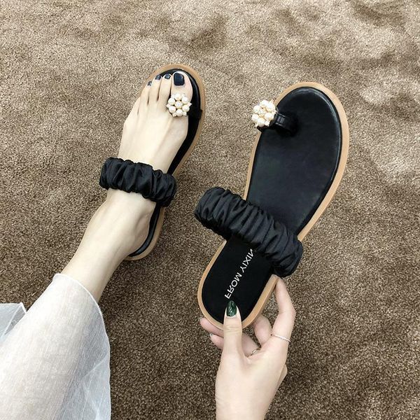 

women shoes women's shoes cute ins wear new water drill toe covered beach shoes in summer 2020 (korean version 100)