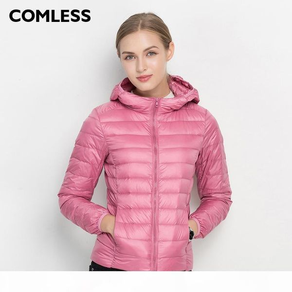 

usoment 18 цветов случайные сверхлегкие пуховики с 90% на 10% перья женские толстовки зимние белые пуховые турнир sizexxxl s18101301, Black