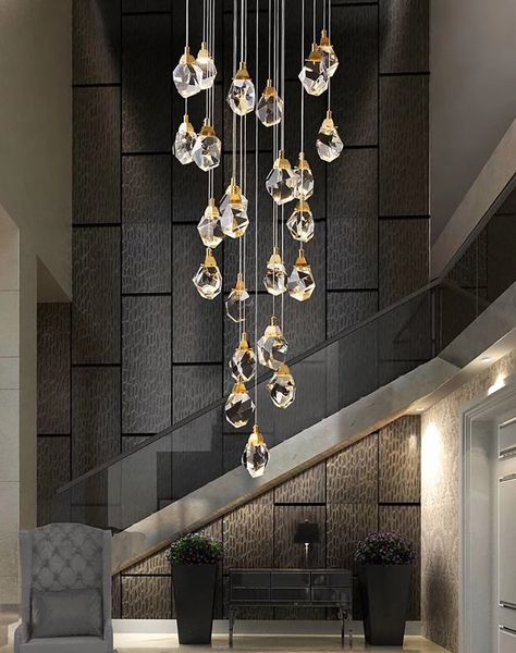 

modern luxury crystal pendant lights living dining room bedroom indoor lighting fixtures kitchen island led hanging lamps