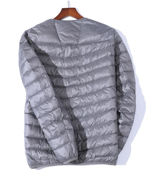 

2021 new men's ultra light down jacket men slim windproof portable o-neck lightweight coat warm liner g3lp, Black