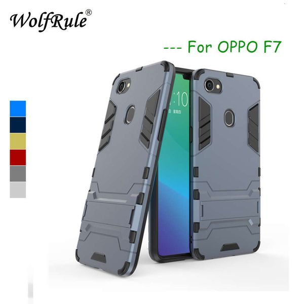 

sewqwolfrule soft silicone rubber + hard plastic skirting board back sheath shell oppo f7 mobile phone covervtrvgt