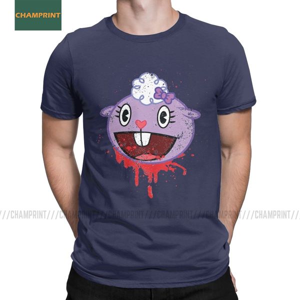 

sport men lammy happy tree friends t shirt toothy lumpy flippy mole bear blood death cotton short sleeve tees plus size t-shirt