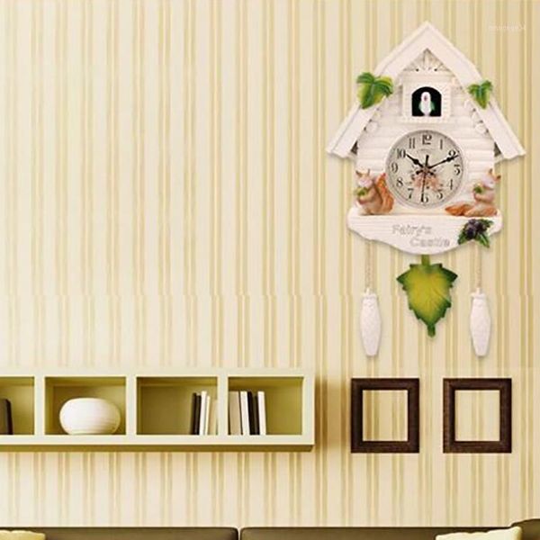 

cute bird wall clock cuckoo alarm clock cuckoo living room watch brief children bedroom decor home day time alarm clocks a1