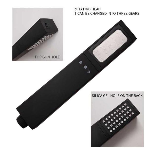 

3 in 1 bathroom power shower head black 3 modes adjustable water spray for bathroom rain shower head bath faucet sho jllfhb