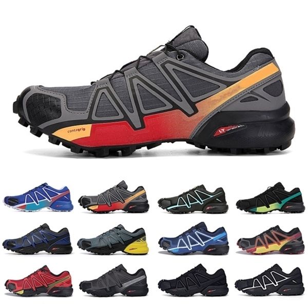 

speed cross 4 cs outdoor mens running shoes speedcross 4 runner iv orange red trainers men sports sneakers chaussures zapatos jogging