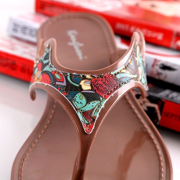 

fk00 sycatree 2019 sandals flats flowers women slippers fashion pearls beach slippers flip flops summer ladies crystal shoes, Black