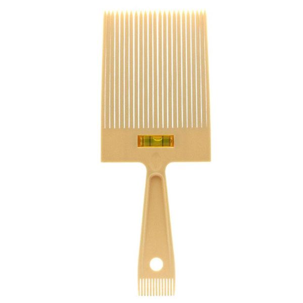 

hair brushes flat guide comb with liquid bubble level flatflater beige, Silver