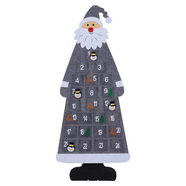 

1pc christmas calendar christmas tree decortion calendar advent countdown calendar santa shape wall hanging 1pc christmas wmtofh xhhair