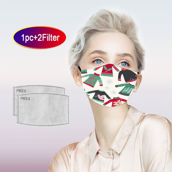 

zvnew 4@ new party style pattern multicolor ear-mounted windproof cotton snowman santaclaus christmas mask