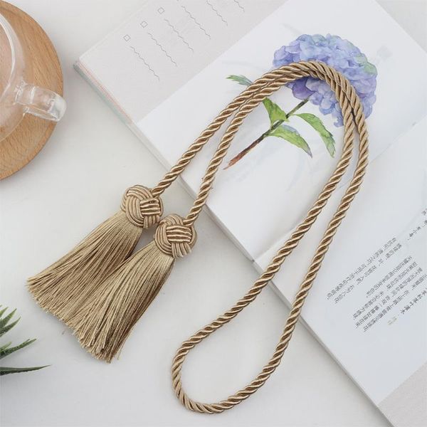 

1pc room accessories tassel curtain tieback fringe handmade curtain tie backs hanging ball buckle rope curtains holder bandage h jllrju
