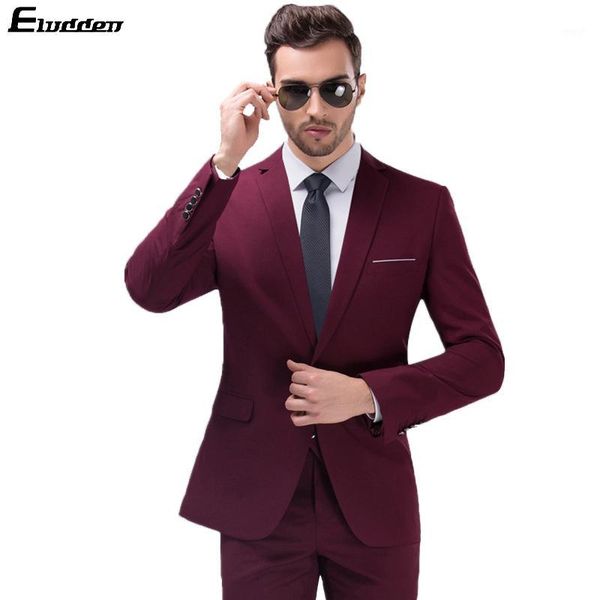 

men's suits & blazers men's suit slim fit luxury male 2pcs business formal wedding party tuxedo single breasted suits1, White;black
