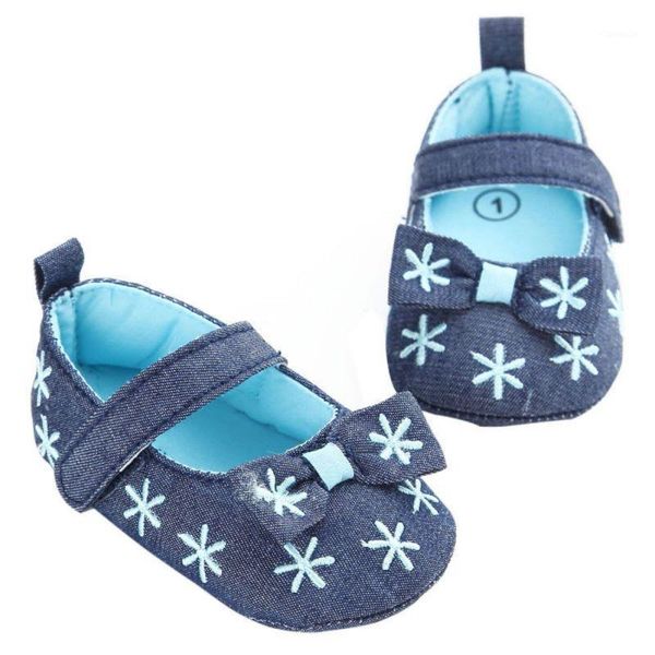 

first walkers cotton spring autumn born baby girls shoes soft butterfly-knot sole1