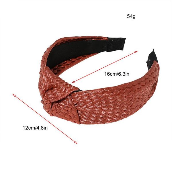 

straw headband charm hairband handmade solid color cross knot hair accessories knotted head hoop twisted headwear wide hair hoop q bbytpo