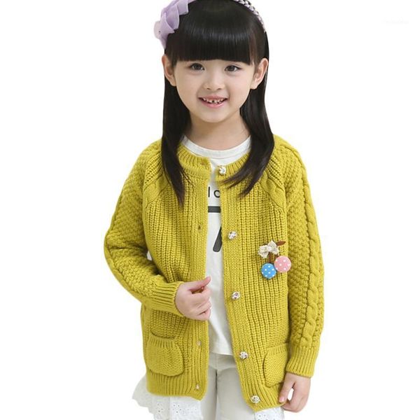 

pullover teenage girl sweater lace knitted 6 8 10 12 children's jacket spring autumn children girls clothing1, Blue