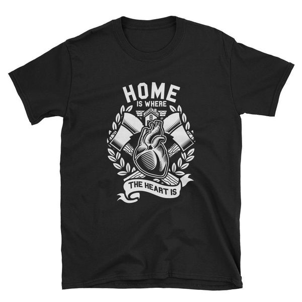 

sport 2019 new mens home heart axes love tattoo crest men's t-shirt tee shirts