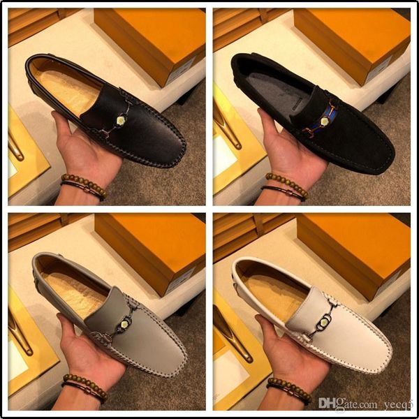 

bs mocassin homme designer suede leather men casual shoes winter plush mens loafers moccasins italian fashion driving shoes black 22