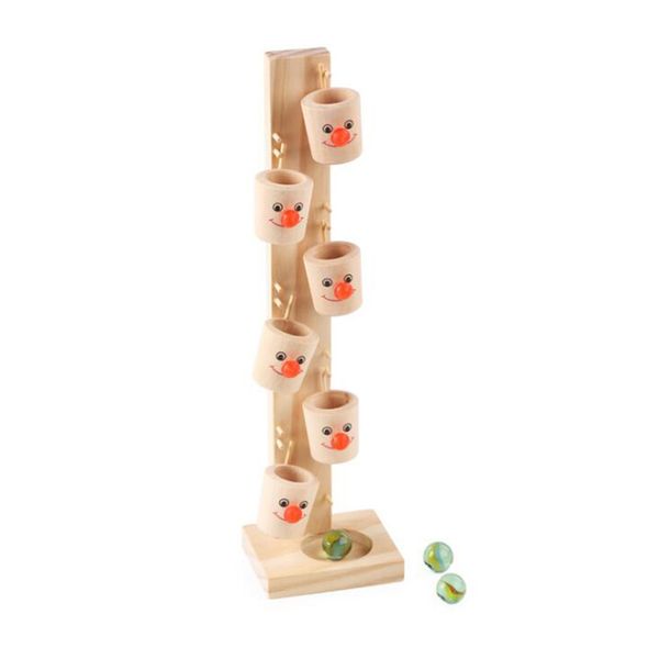 

creative wooden toys clown marbles table children's fun games clown marbles ball interactive game children's educational toys q011