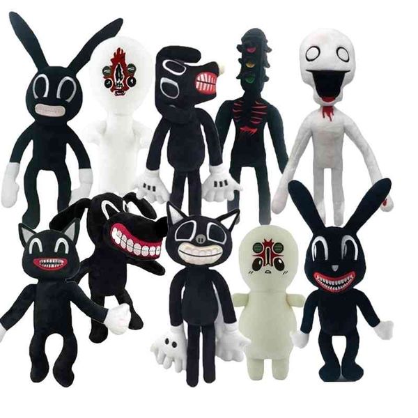 

30-40cm anime siren head plush dolls soft sirenhead stuffed doll animal dog cat peluches toys for kids birthday christmas gifts