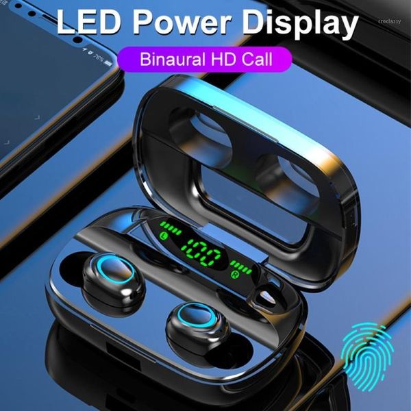 

s11 noise reduction touch control wireless bluetooth earphone with charge box1