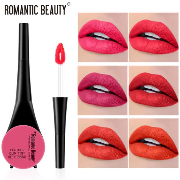 

double-headed lip brush waterproof not easy to fade lip gloss long lasting glaze concealer blusher