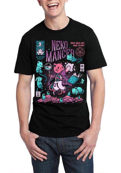 

nekomancer half sleeve black t shirt sport hooded sweatshirt hoodie