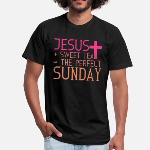 

jesus + sweet tea = the perfect sunday t shirt comic horror white tracksuit hoodie sweatshirt