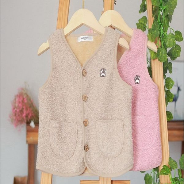 

wholesale 2021 new spring baby girls wool vest waistcoat thick solid color open stitch warm cute coat children clothes e8001, Camo