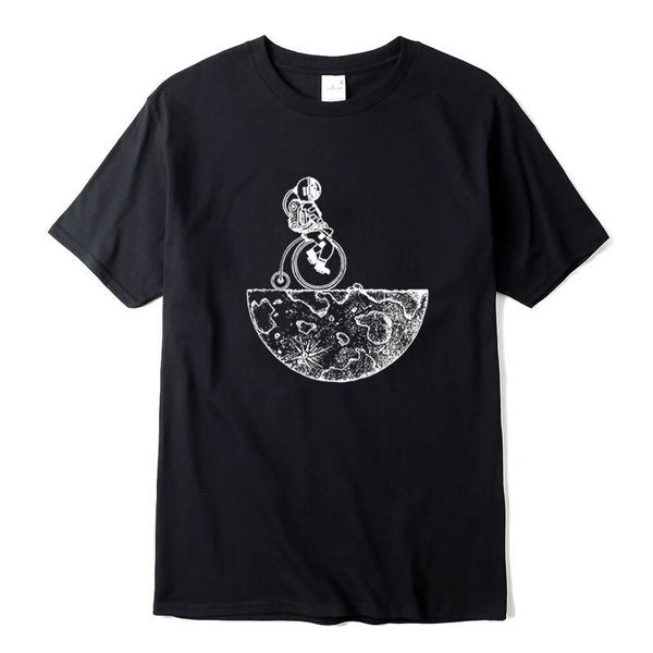 

xin yi men's casual short sleeve funny astronaut print o neck knitted comfortable fabric street sport hooded sweatshirt hoodie men t sh