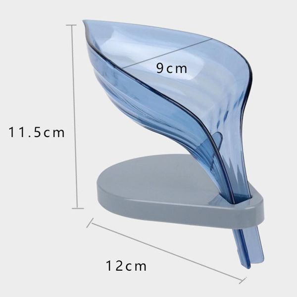 

non-slip bathroom soap holder simple leaf shape soap box creative kitchen dish brush rack household tray holder case container q jllcoq
