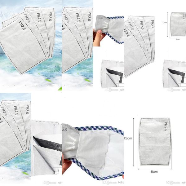 

layers in ship 5 stock dhl protective pm2.5 filter mask pads disposable mask replacement insert av51 1qitk