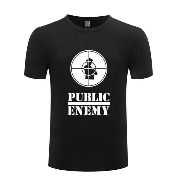 

public enemy rock rap мужские мужские тенниски тенниска 2018 новый короткие рукава o шеи хлопка вскользь тенниска top tee спорта толстовка с