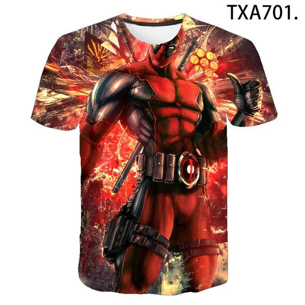 

deadpool boy girl cool 3d print shirts funny aesthetic funny men clothing