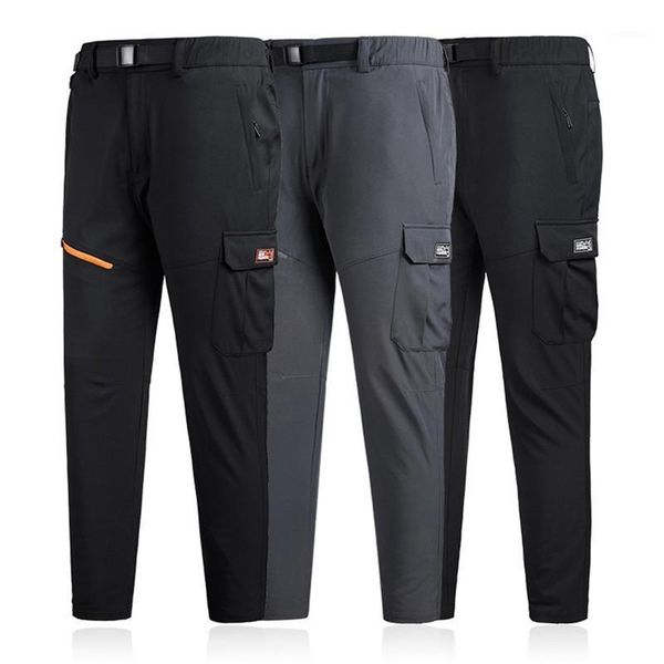 

jaycosin men's down-thickened waterproof windproof outdoor mountain-climbing charger pant materials durable stylish1, Black