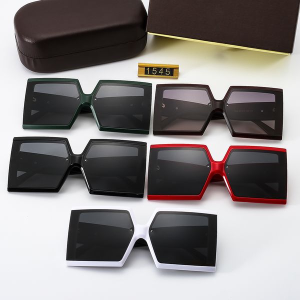 

2021 fashion resin lens sunglasses pc frame men and women polarized sunglasses come with box no. 1545, White;black