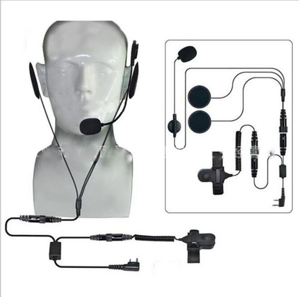 

finger ptt earpiece motorcycle helmet full face earphone walkie talkie headset for kenwood for quansheng icom for yaesu baofeng