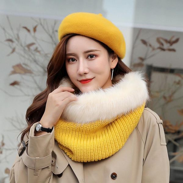 

2020 ladies plain beret elegant hat 100% wool blend solid color beret autumn winter fashion womens warm, Blue;gray