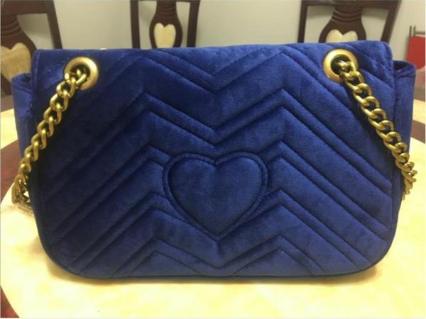 

shiopping 2020 new gift fashion black chain makeup bag famous party bag marmont velvet shoulder bag womendesigner bags